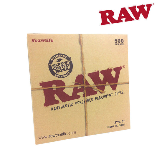 RAW Parchment Squares 3’’ X 3’’ | 500 Sheet Box