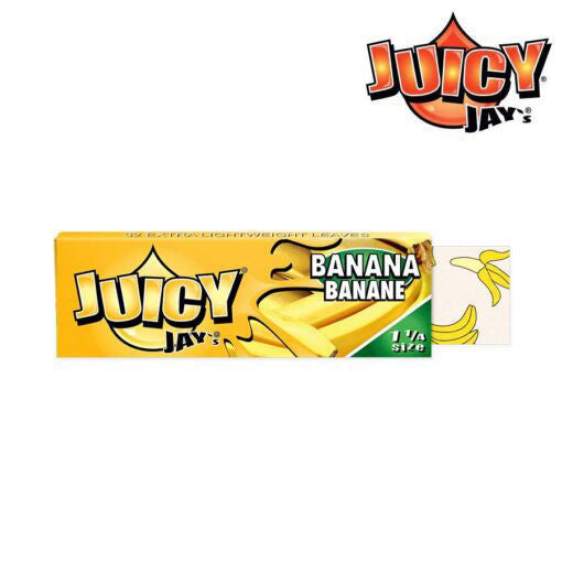 Juicy Jay's Banana Rolling Papers | Size: 1 1/4 | 24 Pack Box