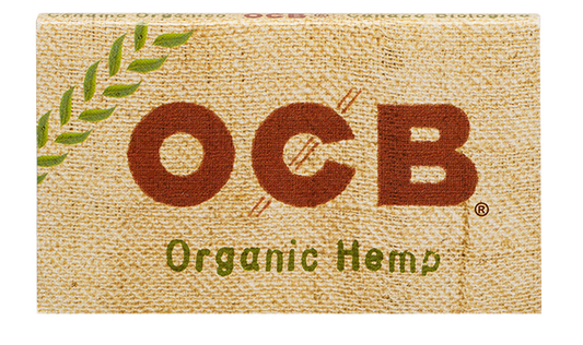 OCB Organic Hemp Rolling Papers | Size: Single Wide - Double Window | 25 Pack Box