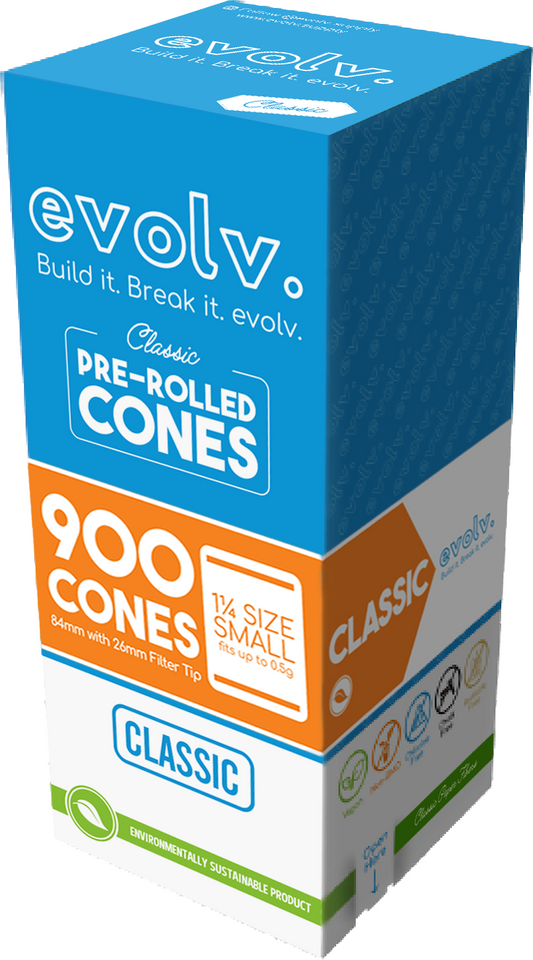 EVOLV Classic Brown Pre-Rolled Cones 1 1/4 | 900/Pack