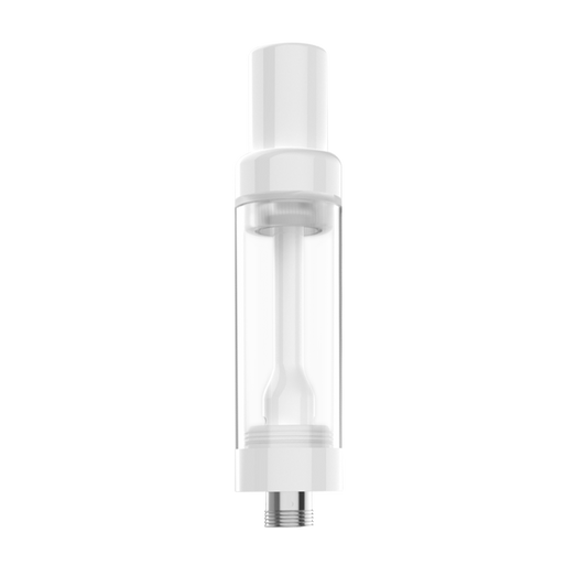 EVOLV 2.0ml Full Ceramic Core/ Glass Body Press-on Vaporizer Cartridge | White (HC Compliant) | 100 Pack