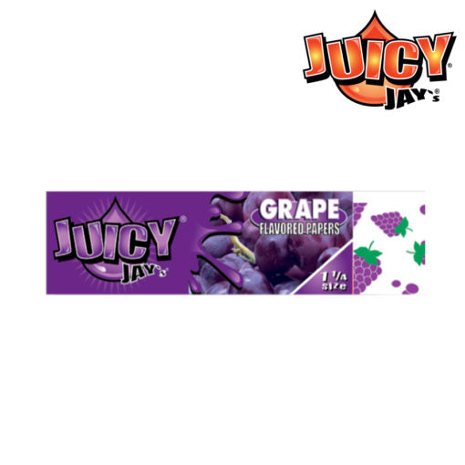 Juicy Jay's Grape Rolling Papers | Size: 1 1/4 | 24 Pack Box