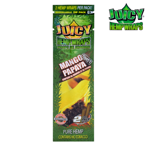 Juicy Hemp Wraps | Mango Papaya Twist | 50 Wrap Box