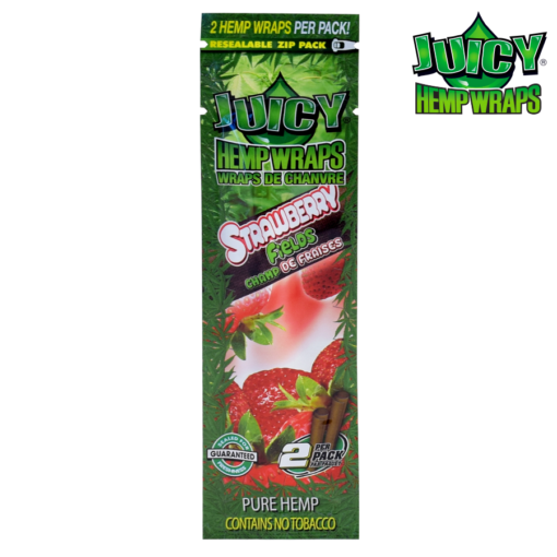 Juicy Hemp Wraps | Strawberry Fields | 50 Wrap Box