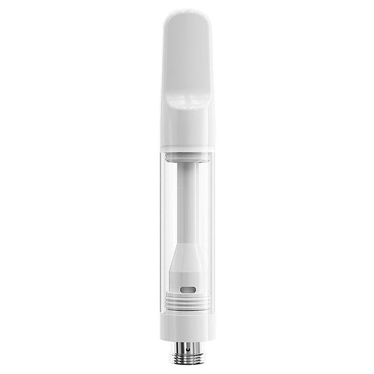 EVOLV 1.0ml Full Ceramic Core/ Glass Body Press-on Vaporizer Cartridge | White (HC Compliant) | 100 Pack