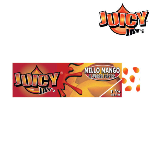 Juicy Jay's Mello Mango Rolling Papers | Size: 1 1/4 | 24 Pack Box