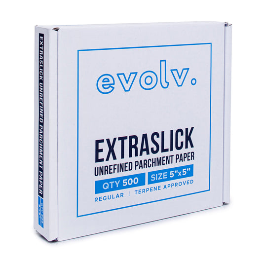 EVOLV | Parchment Squares | Unrefined & Extra-Slick Sheets | 5"x5" | 500 Count