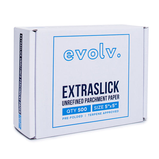 EVOLV | Parchment Squares | Pre-Folded & Extra-Slick Sheets | 5"x5" | 500 Count