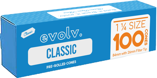 EVOLV Classic Brown Pre-Rolled Cones 1 1/4 | 100/Pack