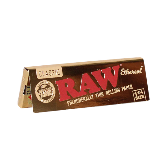 RAW Ethereal Rolling Papers | Size: 1 1/4 | 24 Pack Box