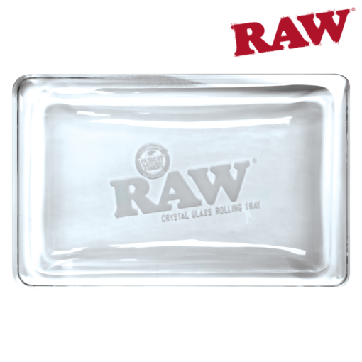 RAW Crystal Glass Rolling Tray