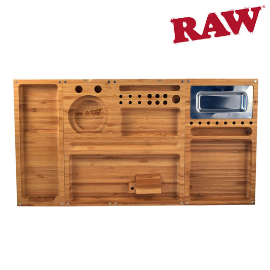 RAW Triple Flip Bamboo Rolling Tray