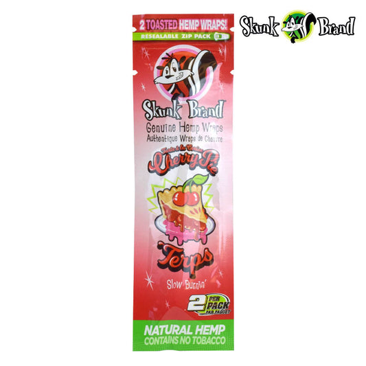 Skunk Terp Enhanced Hemp Wraps | Cherry Pie | 25 Pack Box