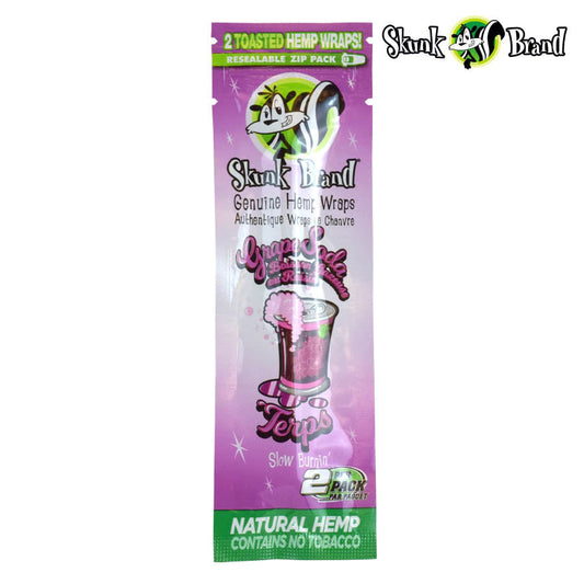 Skunk Terp Enhanced Hemp Wraps | Grape Soda | 25 Pack Box